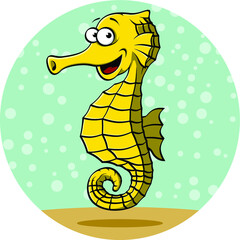 Seahorses illustration vector