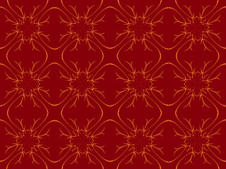 Seamless pattern design with floral background elements, beautiful ornaments, black, white, orange, pink, red, green, yellow, blue, gray, purple, brown