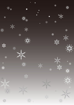 オリオン座と雪の結晶