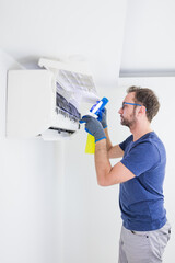 Aircondition service and maintenance, fixing AC unit and cleaning / disinfecting the filters from...