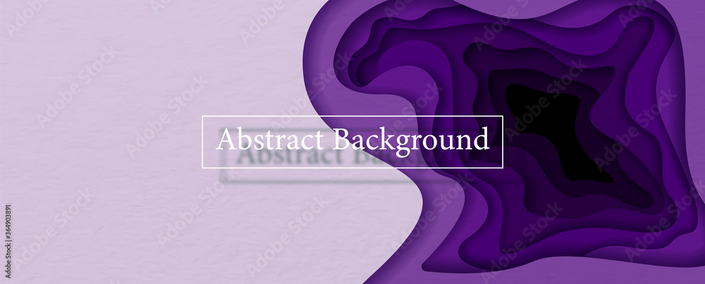 Poster white abstract background lettering on abstract texture in purple colors tone on paper pattern backg