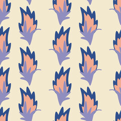 seamless floral pattern with hand drawn doodle flowers. creative floral designs for fabric, wrapping, wallpaper, textile, apparel.