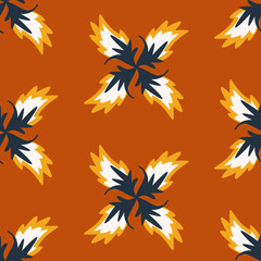 seamless floral pattern with hand drawn doodle flowers. creative floral designs for fabric, wrapping, wallpaper, textile, apparel.