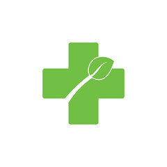 green medic logo , organic food logo