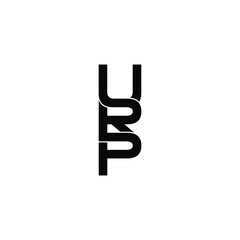 urp letter original monogram logo design