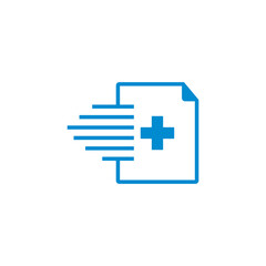 Obraz premium medical care logo , healthy book logo