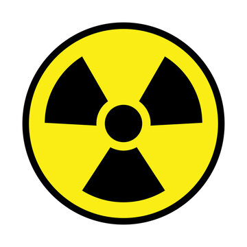 Nuclear Radiation Warning Symbol Sticker Sign