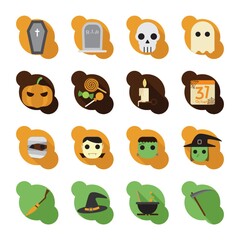 halloween icon set