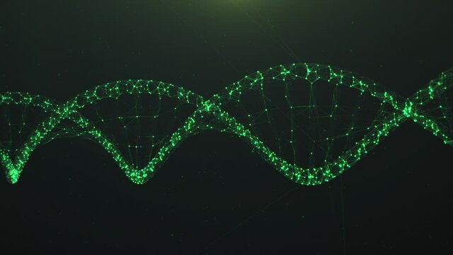 DNA animation background. You can use it for a technology, medical, communication or social media background.