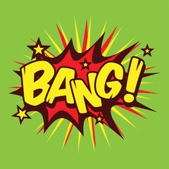 cartoon bang text