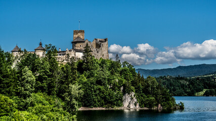 Castle on a rock by the lake