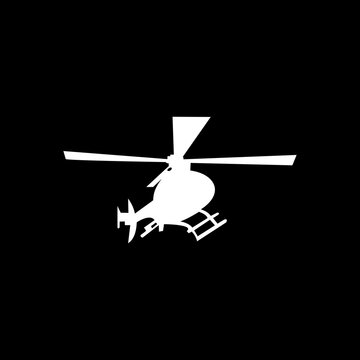 Simple black hellicopter suitable for hellicopter companies