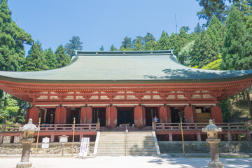 Saito Area at Enryakuji Temple in Otsu, Shiga, Japan. It is part of the UNESCO World Heritage Site - Historic Monuments of Ancient Kyoto (Kyoto, Uji and Otsu Cities).