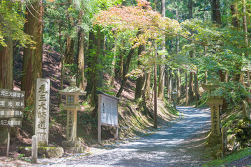 Yokawa Area at Enryakuji Temple in Otsu, Shiga, Japan. It is part of the UNESCO World Heritage Site - Historic Monuments of Ancient Kyoto (Kyoto, Uji and Otsu Cities).