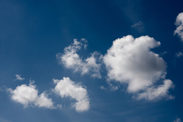 Blue sky with White Clouds