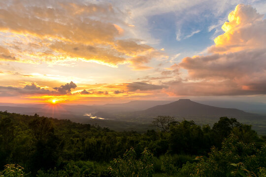 Phu Ho Beautiful mountain of Loei Province, Thailand. PHU PA PO This Mountain looks like the Fuji in Japan.