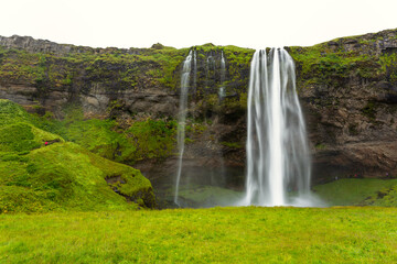 Seljalandsfoss, waterfall in the South Region in Iceland.