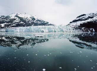 Fototapeta na wymiar Margerie Glacier At Glacier Bay National Park, Alaska