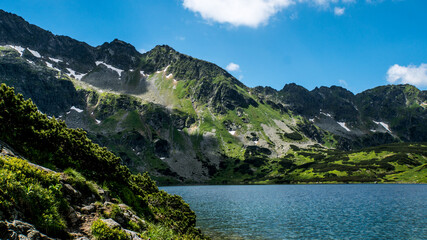 Naklejka na ściany i meble Big pond in the Tatra valley