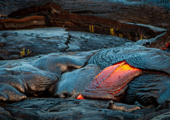 red lava flow