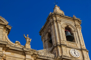 Fototapeta na wymiar Parish Church of St. Catherine at Iz-Zejtun at Malta
