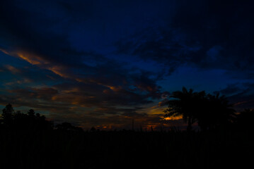 Naklejka premium Wonderful Sunset