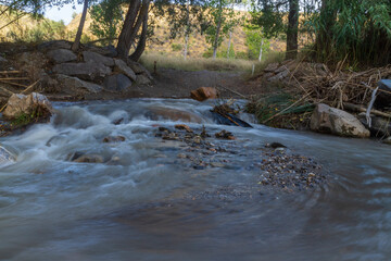 water going down the Lucainena river