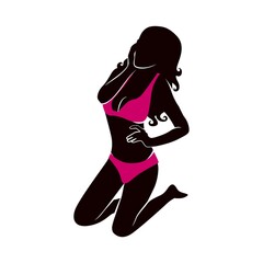 hot woman silhouette