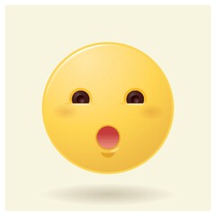 Fototapeta premium emoticon surprised