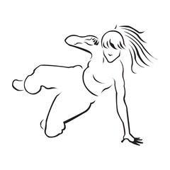 Obraz premium hip-hop dancer