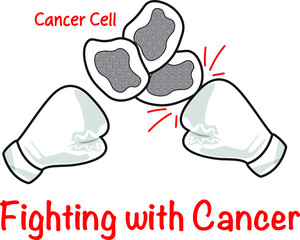 Obraz premium Fighting against cancer aids type 2 obesity building stronger immune system in the body