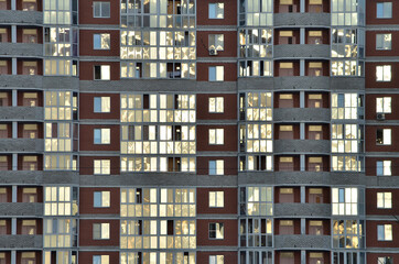 Fototapeta na wymiar residential building facade
