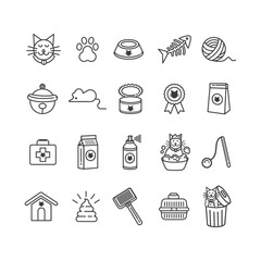 set of cat icons