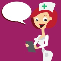 nurse with clipboard