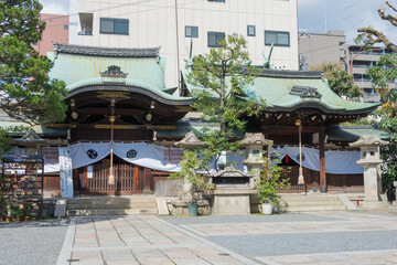 Fototapeta na wymiar Nagi Shrine in Kyoto, Japan. The Shrine originally built in 869.