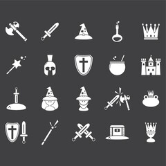 set of fantasy icons