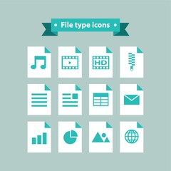 set of file icons