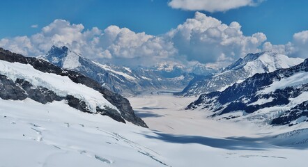 Jungfraujoch, Aletschgletscher, Schweiz