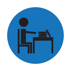 person working at desk