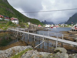 Lofoten Reine Historic Fishing Village Rorbu Scenic Northern Norway
