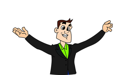 man open hand portrait freedom relax enjoy