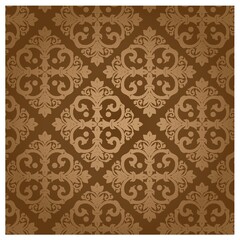 damask vintage brown patter