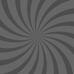 Sunlight spiral background. grey color burst background. Fantasy Vector illustration.