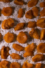 Homemade delicious apricot cake in the making