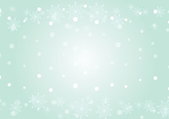 Naklejka na ściany i meble snow and snowflakes background