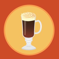 coffee with whipped cream