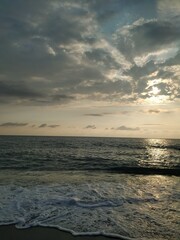 Fototapeta premium Sunset over the sea