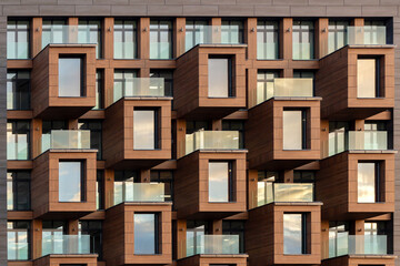 Facade of a modern office building