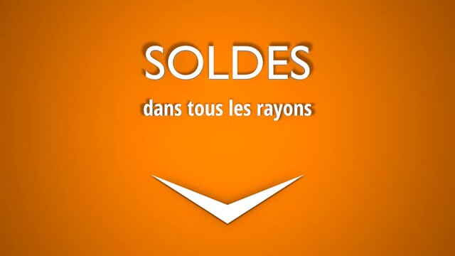 soldes fleche orange