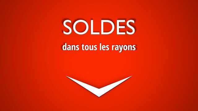 soldes fleche rouge